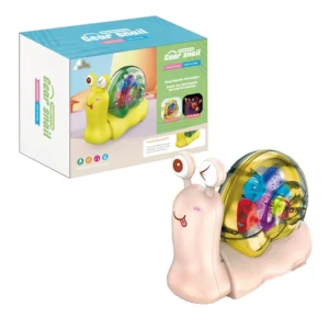 battery operated plastic gear snail toy