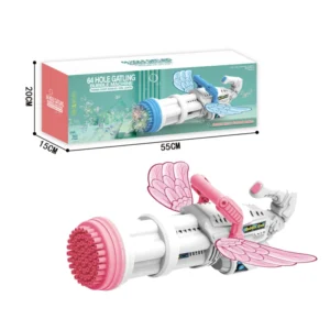 64 Hole Bazooka Bubble Machine Blaster Gun