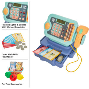 TOY CASH REGISTER SET for Kids